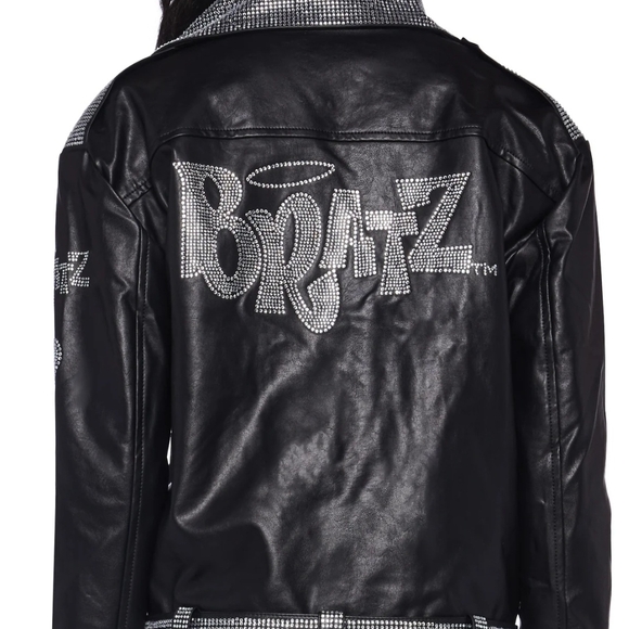 Dolls Kill Jackets & Blazers - Dolls Kill Black Leather Jacket with Silver Accents